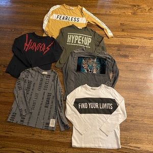 6 Zara graphic/Text shirt bundle